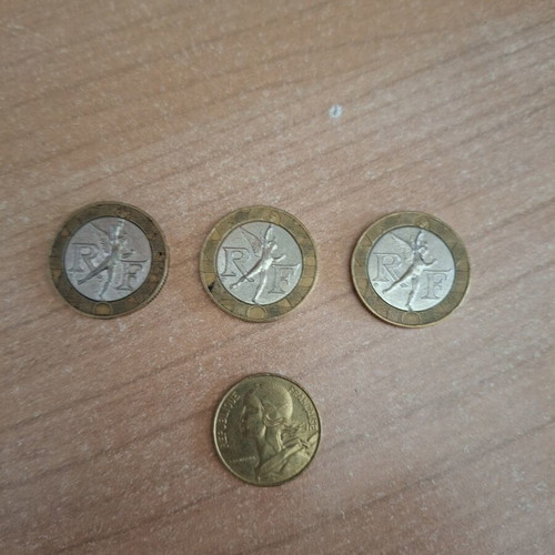 French Franc Coins like new from 1989 and 1997