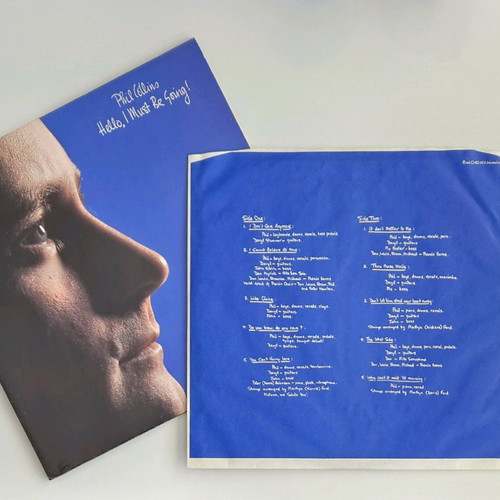Phil Collins Hello, I Must Be Going! vinyl record like new, German edition