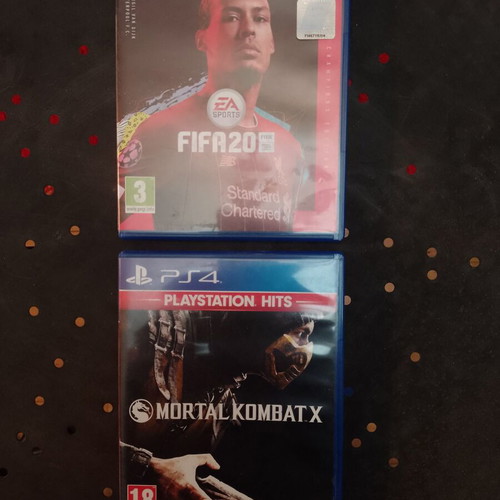 FIFA 20 Champions Edition and Mortal Kombat X PlayStation 4 games like new