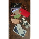 iPhone 13 White 128GB with box and multiple cases