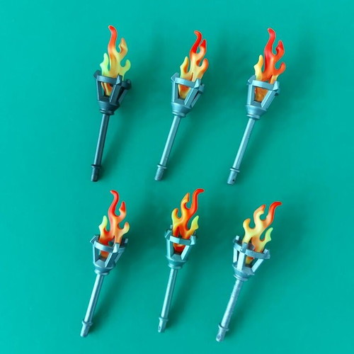 Playmobil torches for castles like new