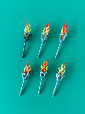 Playmobil torches for castles like new