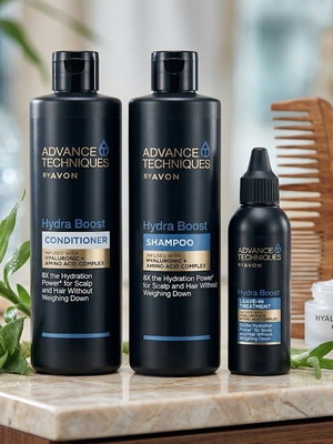 Avon Hydra Boost hair set with hyaluronic acid, new