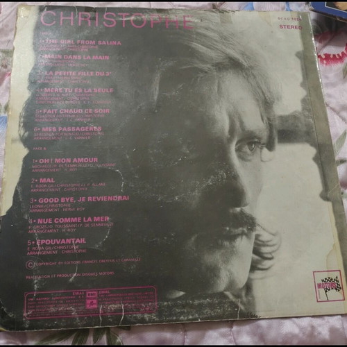 Christophe The Girl From Salina vinyl record used