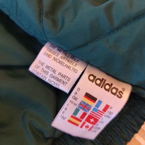 Adidas Vintage Hooded Quilted Jacket XL Green used