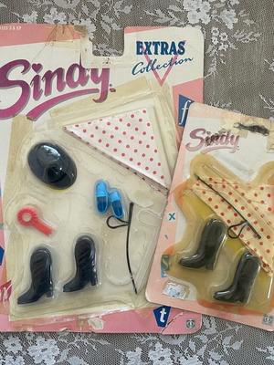 Vintage Καρτέλες Sindy Hasbro Σετ Ιππασίας 1988-1991 Καινούργια Σφραγισμένα