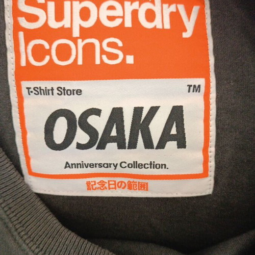 Superdry T-shirt like new, size XL, black and gray