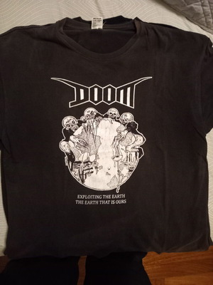 Doom Exploiting the Earth tour shirt, black XL