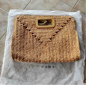 Μεγάλη τσάντα ψάθινη Zara