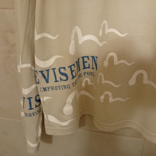 Evisu Evisemen long sleeve T-shirt, beige, size L