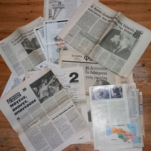 Newspapers and clippings used