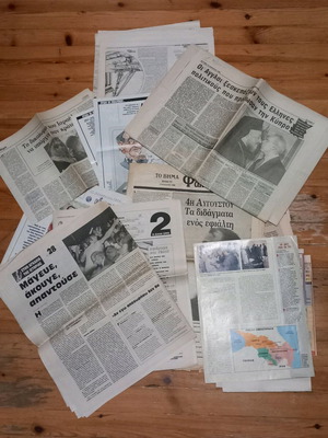 Newspapers and clippings used