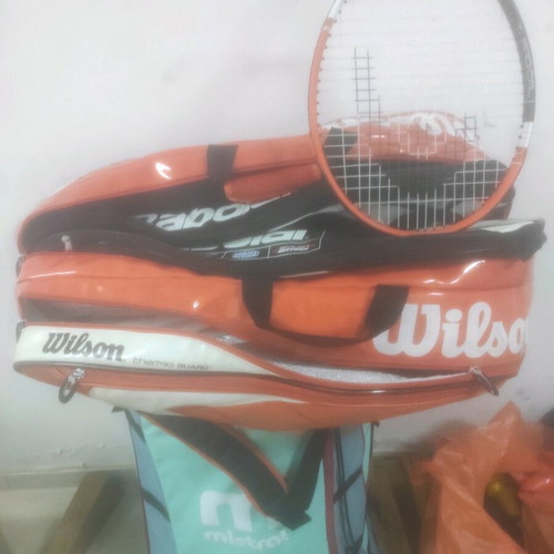 Tennis rackets used, 3 pieces with bag
