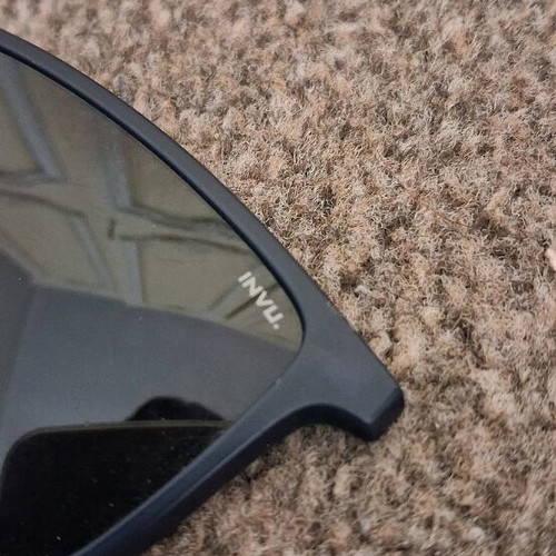 Invu sunglasses used, black and blue