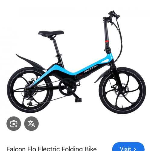 Falcon Flo electric folding bike like new