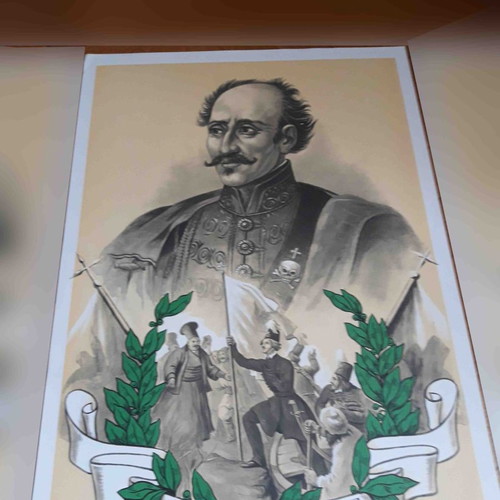 Λιθογραφία 1821 Υψηλάντης Ελληνική Επανάσταση καινούργια