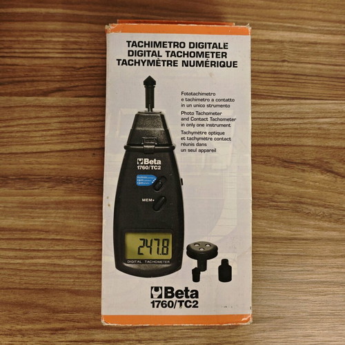 Beta 1760/TC2 digital tachometer new with box and accessories