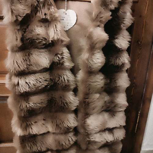 Fur women's new synthetic brown with wide fit