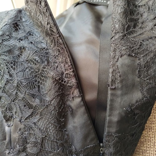 Zara Woman Strapless Mini Dress Lace Satin Frills New, Size S