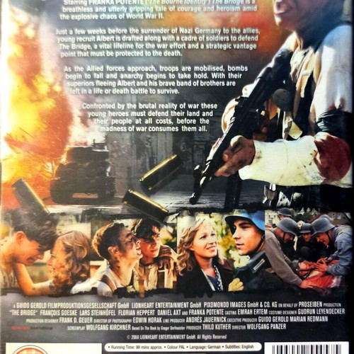 DVD The Bridge used, English subtitles, action drama