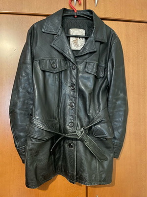 Δερμάτινο jacket Gianfranco Ferre μεταχειρισμένο, μαύρο, γυναικείο