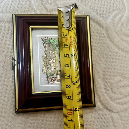 Vintage Mini Frame Rome Colosseum souvenir, like new