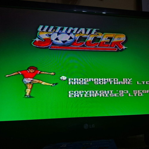 Sega Master System II used with 2 cartridges and new power supply