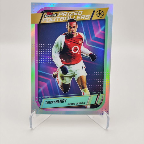 2025-26 Topps Finest Thierry Henry Prized Footballers Refractor card like new