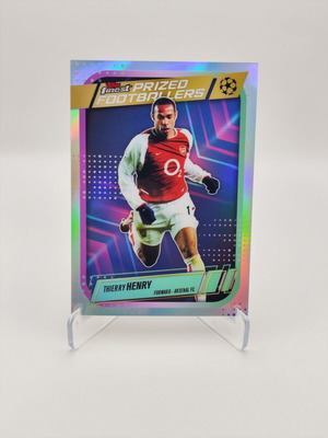 2025-26 Topps Finest Thierry Henry Prized Footballers Refractor card like new