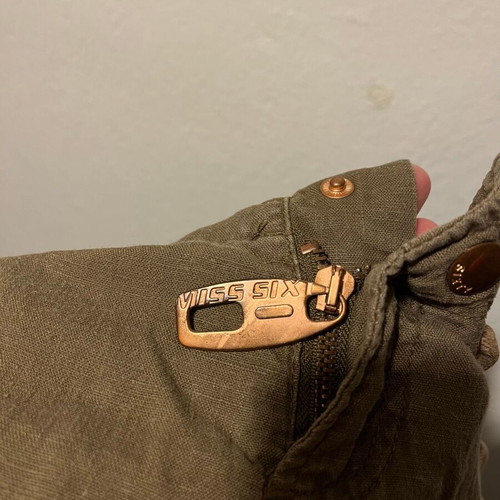 Miss Sixty Brown Linen Cargo Shorts used size 27