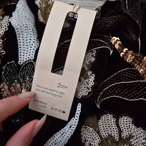 Nidodileda Sequin Mini Dress New Size Medium Black Colorful