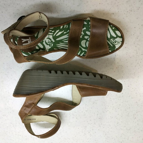 Fly London shoes brown sandals size 39 new