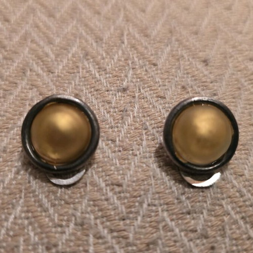 Silver earrings with clip like new, 925 hallmark