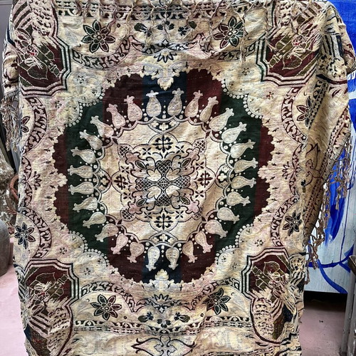 Kilim used for bed or table without damage