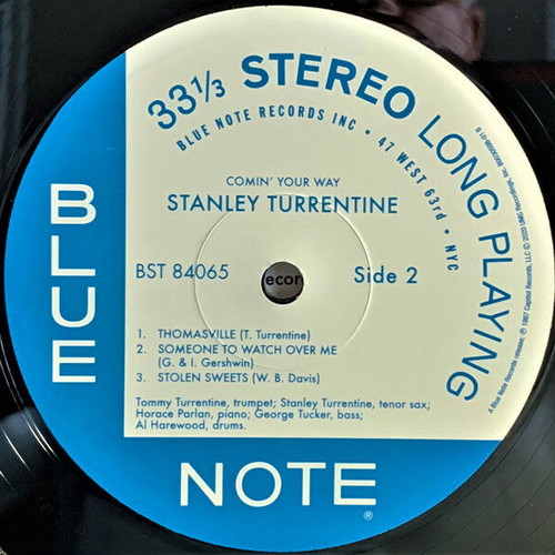 Stanley Turrentine Comin' Your Way vinyl record used, jazz