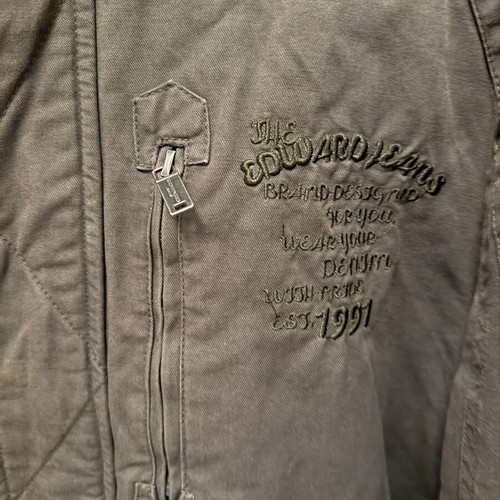 Edward Jeans green jacket XL like new, slim fit
