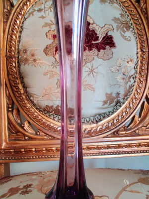 Γυάλινο ανθοδοχείο ροζέ μεταχειρισμένο, μοντέρνας αισθητικής