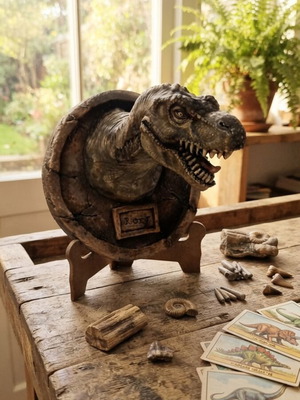 Jurassic Park T-Rex Ceramic Bust Wall Decoration