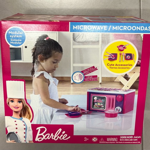 Barbie microwave oven with sound new