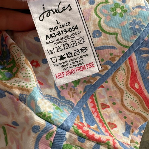 Joules pyjama new, size L/XL, colorful, cotton