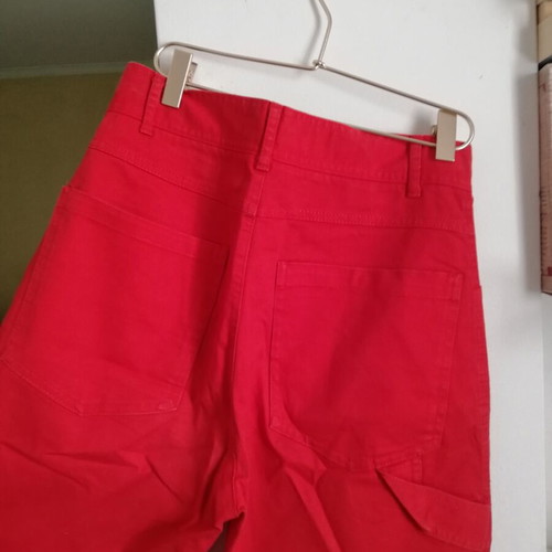 Cargo pants Zara red small used with multiple pockets