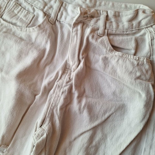 Women's jeans like new, ripped, size M 38 10, white