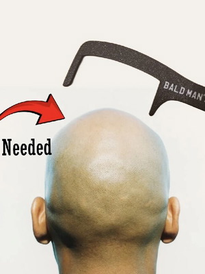 3D Printed Bald Man’s Comb new, humorous gadget for bald men