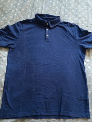 Κοντομάνικη μπλούζα τύπου polo H&M, μέγεθος M, μπλε, σαν καινούργια