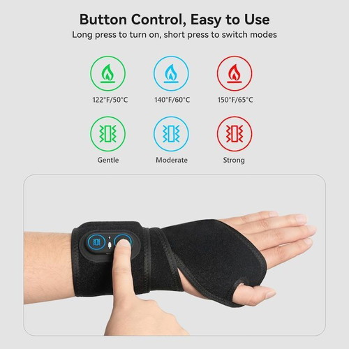 Wrist band with red light, 36 LEDs, 3 levels, new