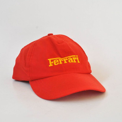 Ferrari vintage red baseball cap with embroidered logo used