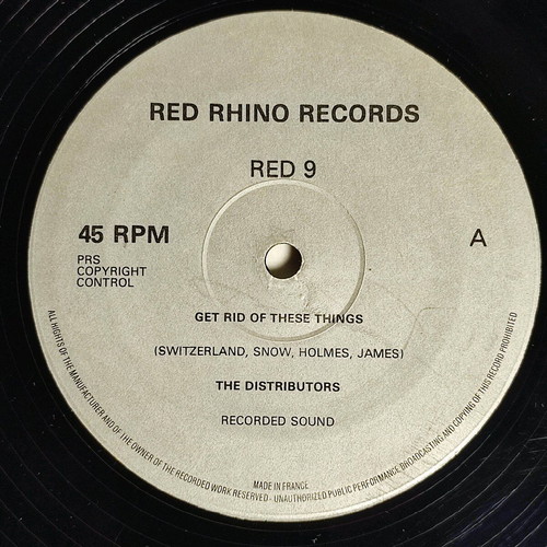 The Distributors Get Rid Of These Things vinyl like new, punk