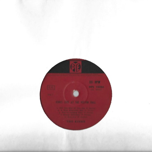 Kinks Live At The Kelvin Hall LP used, rare Greek pressing