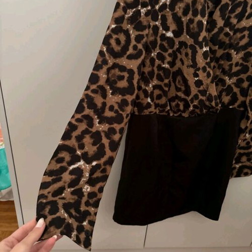 Leopard dress new, mini, thin fabric, Shein