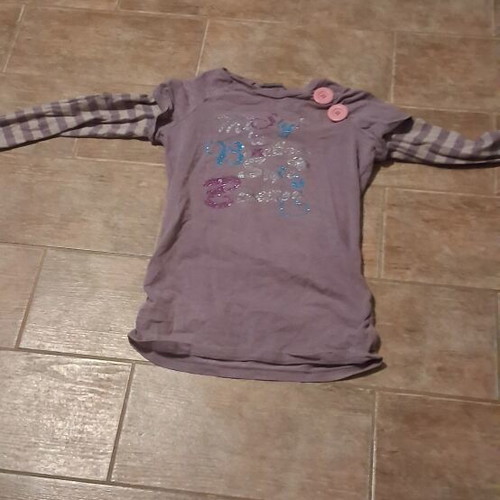 Spring long-sleeve shirt for children aged 9-10